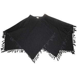 Peruvian Perfection 100% Baby Alpaca Shawl Wrap Black Top Made In Peru